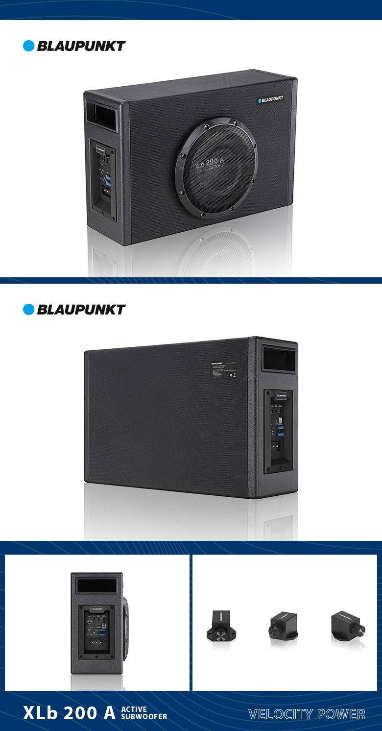 德國（藍寶BLAUPUNKT）有源木箱低音炮 XLb 200 A 